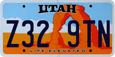 UT license plate Z329TN
