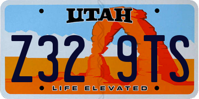 UT license plate Z329TS