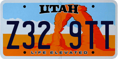 UT license plate Z329TT