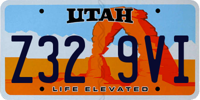 UT license plate Z329VI