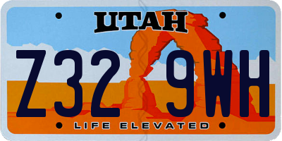 UT license plate Z329WH