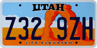 UT license plate Z329ZH