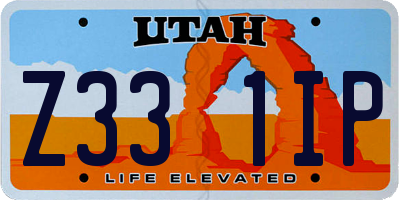 UT license plate Z331IP