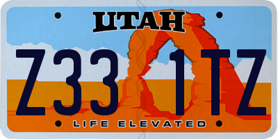UT license plate Z331TZ
