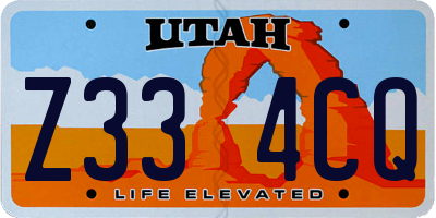 UT license plate Z334CQ