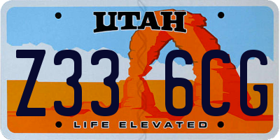 UT license plate Z336CG