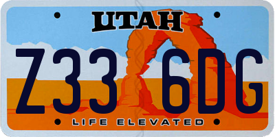 UT license plate Z336DG