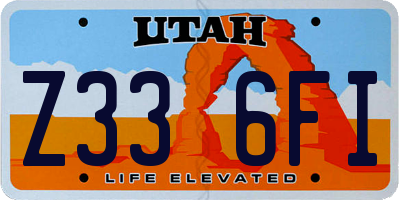 UT license plate Z336FI