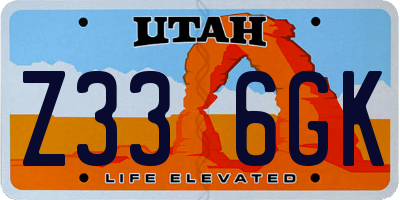 UT license plate Z336GK