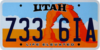 UT license plate Z336IA