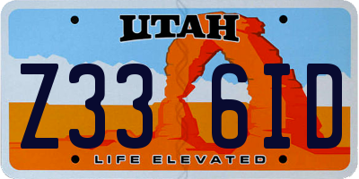 UT license plate Z336ID