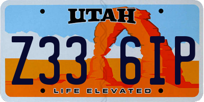 UT license plate Z336IP