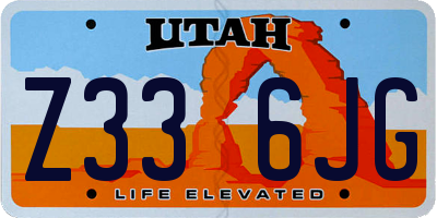 UT license plate Z336JG