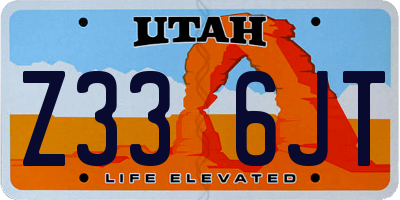 UT license plate Z336JT