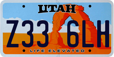 UT license plate Z336LH