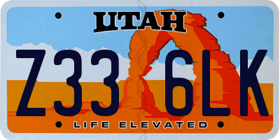UT license plate Z336LK