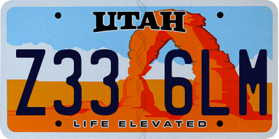 UT license plate Z336LM
