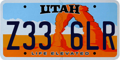 UT license plate Z336LR