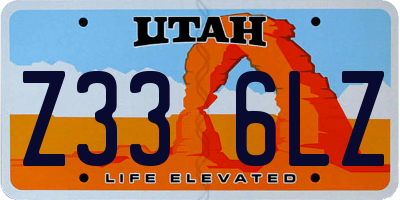 UT license plate Z336LZ