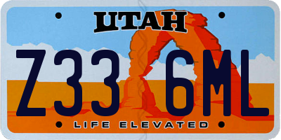 UT license plate Z336ML