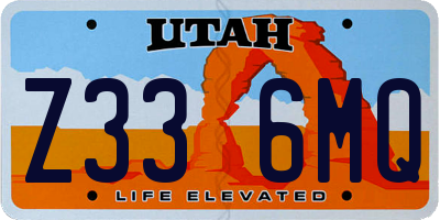 UT license plate Z336MQ