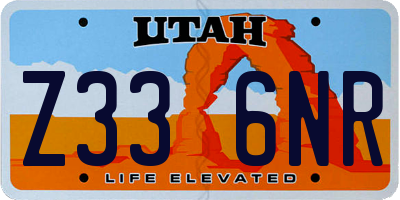 UT license plate Z336NR
