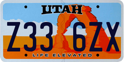 UT license plate Z336ZX