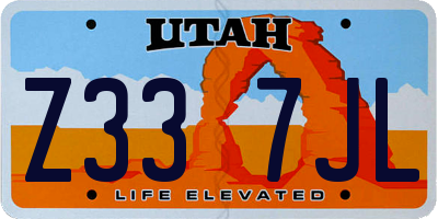 UT license plate Z337JL