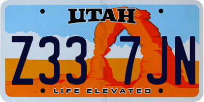UT license plate Z337JN