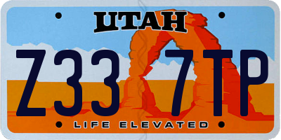 UT license plate Z337TP