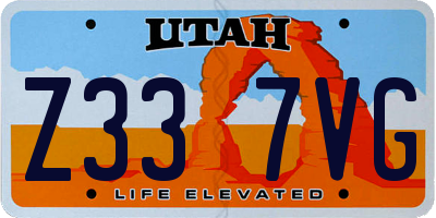 UT license plate Z337VG
