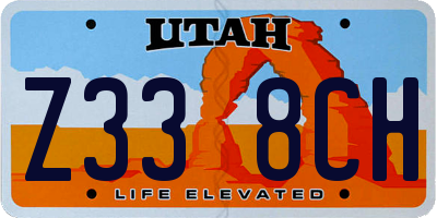 UT license plate Z338CH