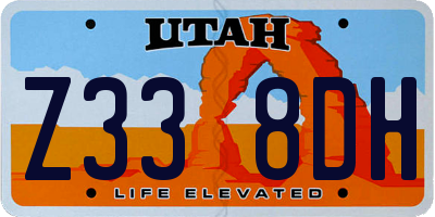 UT license plate Z338DH