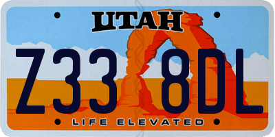 UT license plate Z338DL