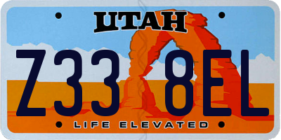 UT license plate Z338EL