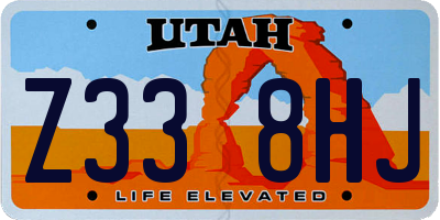 UT license plate Z338HJ