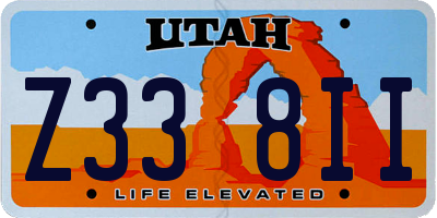 UT license plate Z338II