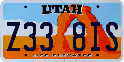 UT license plate Z338IS