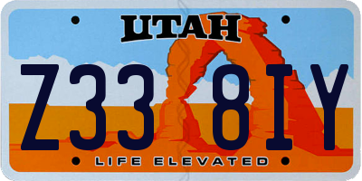 UT license plate Z338IY