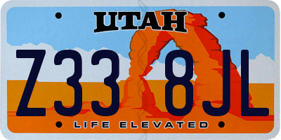 UT license plate Z338JL