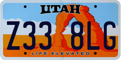 UT license plate Z338LG