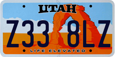 UT license plate Z338LZ