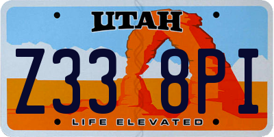 UT license plate Z338PI
