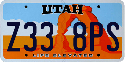 UT license plate Z338PS