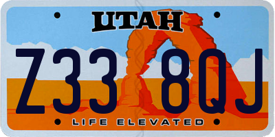 UT license plate Z338QJ