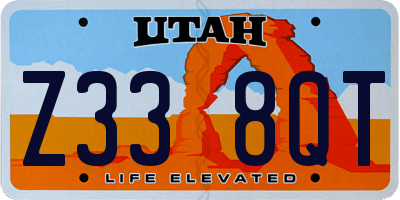 UT license plate Z338QT