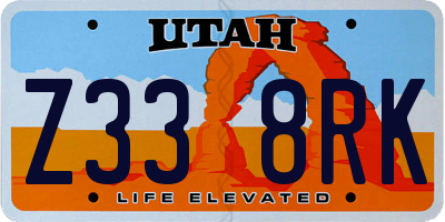UT license plate Z338RK