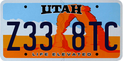 UT license plate Z338TC