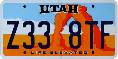 UT license plate Z338TF