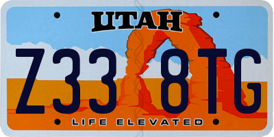 UT license plate Z338TG